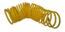 1/4" X 25 FOOT Yellow RECOIL COILED PNEUMATIC RE-COIL COIL AIR COMPRESSOR HOSE
