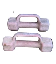Sport Works Pair Of 5lb Pink Dumbbell Hand Weights Gym Workout Jogging Lot Of 2
