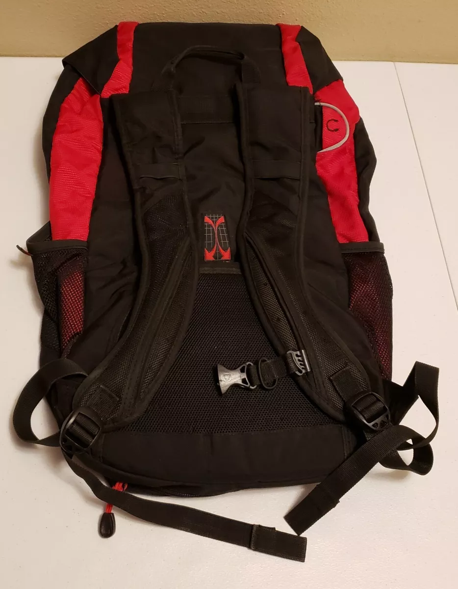 SWISS ALPS BACKPACK MEDIUM CAMPING HIKING TRAVEL BACKCOUNTRY PACK RED BLK |  eBay