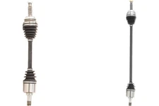 Front PAIR TrakMotive CV Axle Shaft for 2002-2007 Mitsubishi Lancer (35834)