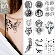 Temporary Tattoos Body Arm Tattoo Sticker Half Sleeve Fake Waterproof 105*60m ∂