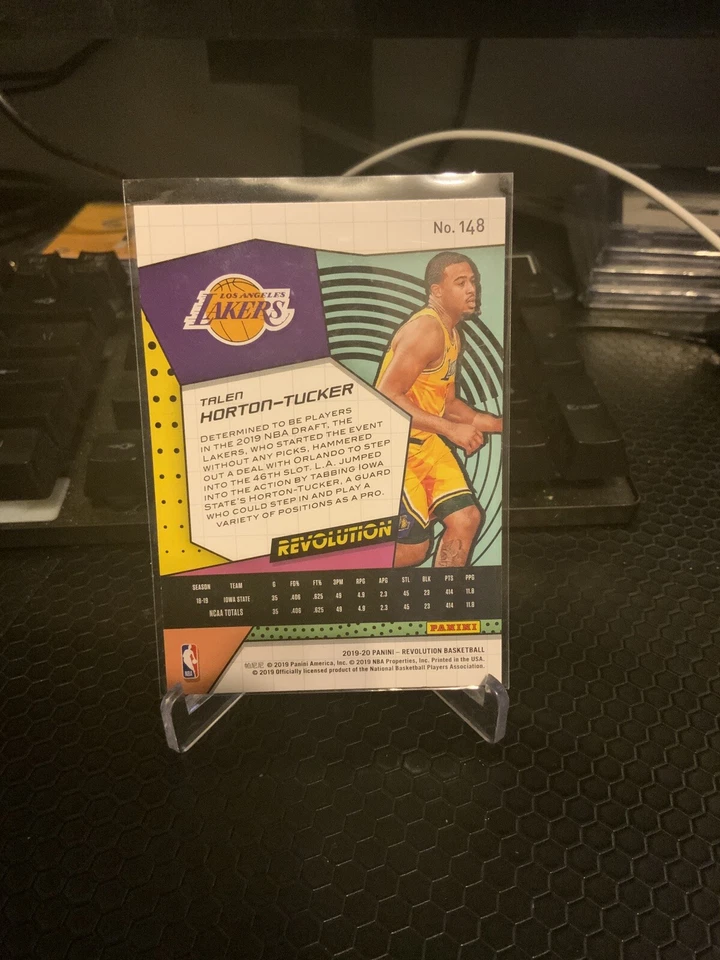 2019-20 Panini Revolution #148 Talen Horton-Tucker RC Rookie Los Angeles Lakers - Image 2 of 2