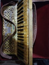 Vecchia fisarmonica vintage Walther Super Cingolani Chicago Special con custodia