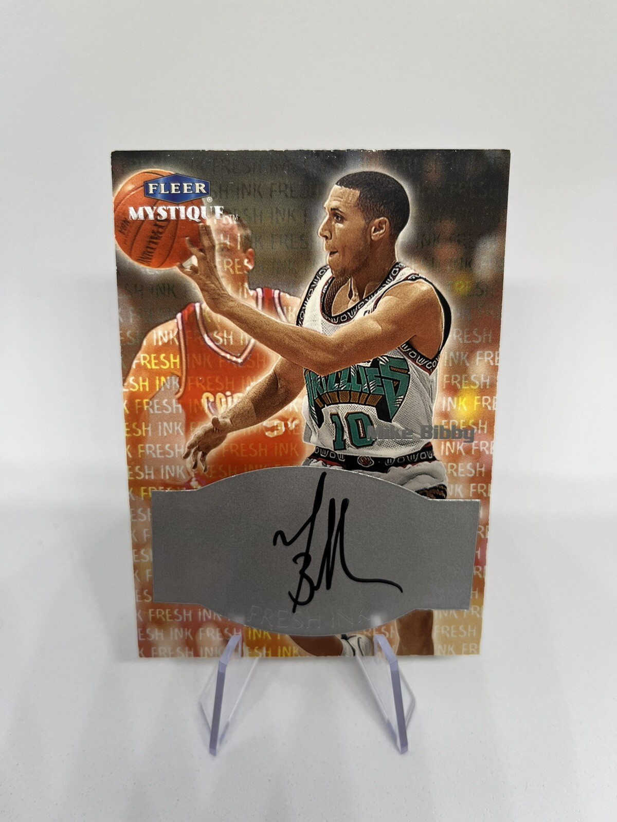 Mike Bibby Auto Basketball 1999-00 Fleer Mystique Fresh Ink Vancouver Grizzlies