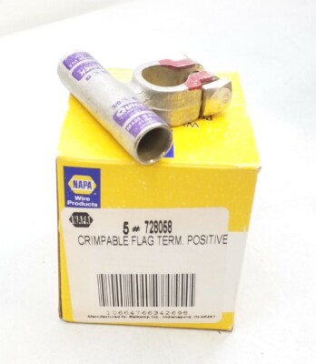 728058 Napa 2/0 Crimp. Flag Terminal Positive Quantity 1 Piece | eBay