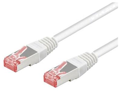 93507 Patch cord S/FTP 6 Line Cu LSZH weiß3 meter28AWG Goobay