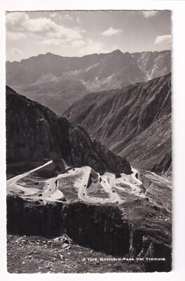 GOTTHARD - PASS, VAL TREMONA, 1959, KEHREN,  PORTO VADUZ, SW Fotokarte gelaufen