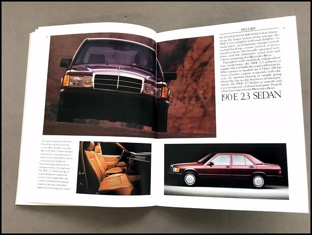 1988 Mercedes Benz Brochure Catalog 190E 560SEL 560SL 300E 300CE 300TE 560SEC - Image 4 of 4