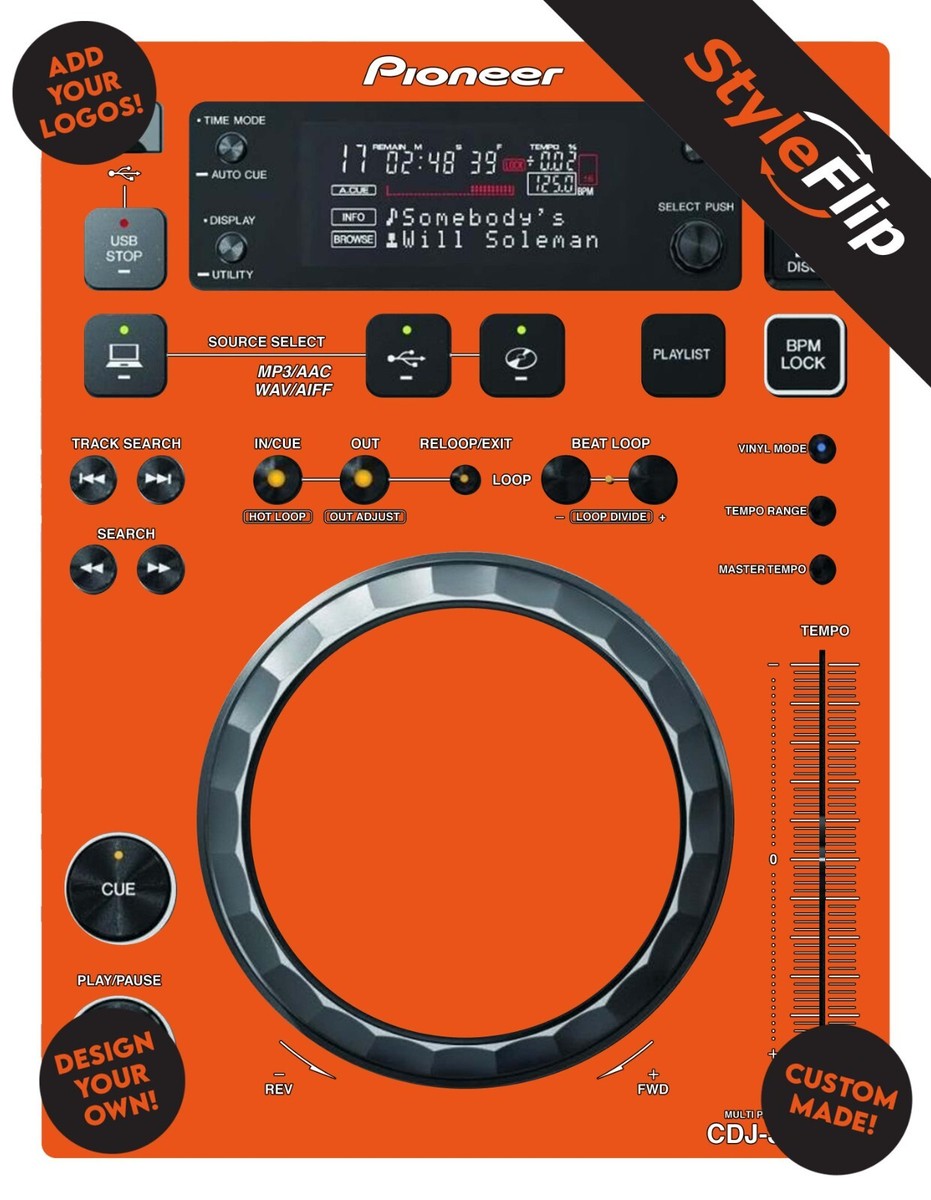 Pioneer CDJ-350 Skin | Custom Design | Protective Decal