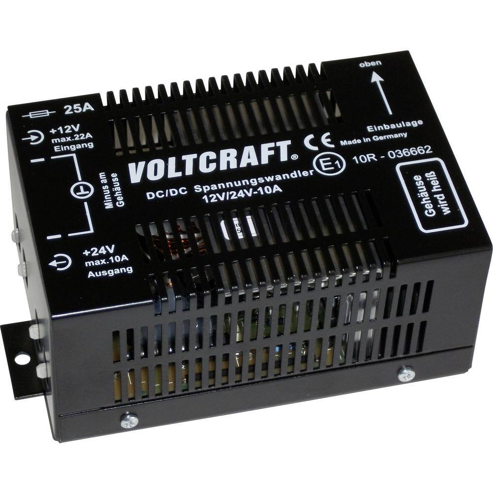 Voltcraft 12/10 Dc/dc-wandler 12 V/dc - 24 V/dc/10 A 240 W