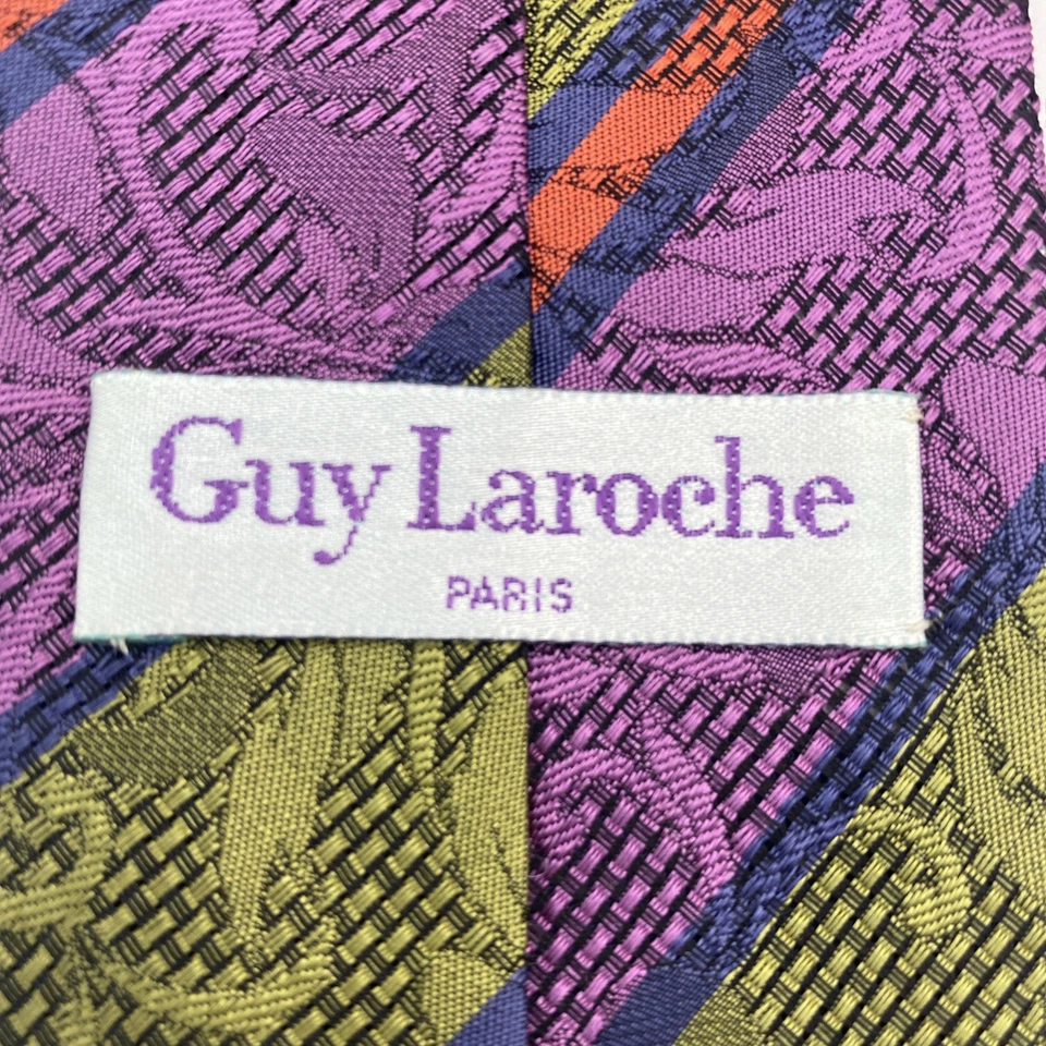 Guy Laroche Purple Green Striped  - image 3 of 4