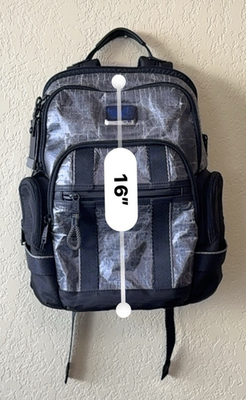 TUMI Alpha Bravo Norman Nylon Backpack Black/Gray 232693DW | eBay
