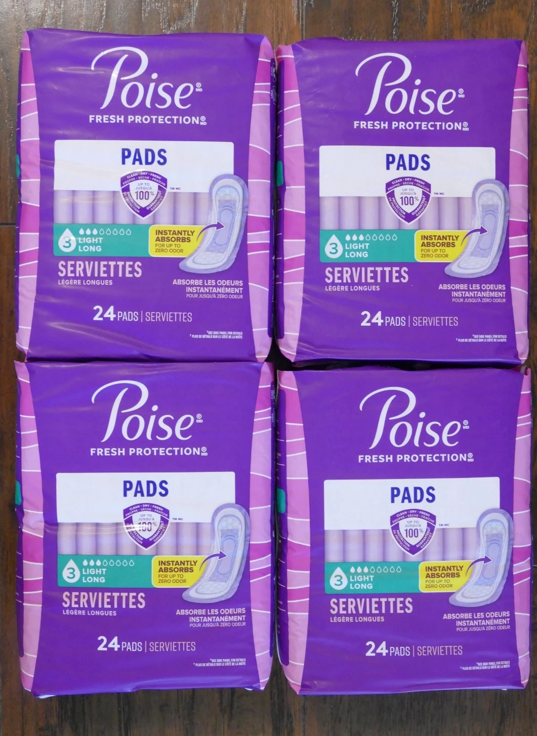 Poise Incontinence Pads & Postpartum Incontinence Pads, 3 Drop Light Absorbency!