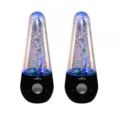 Bluetooth LED Dancing Water Multimedia Speakers in Black