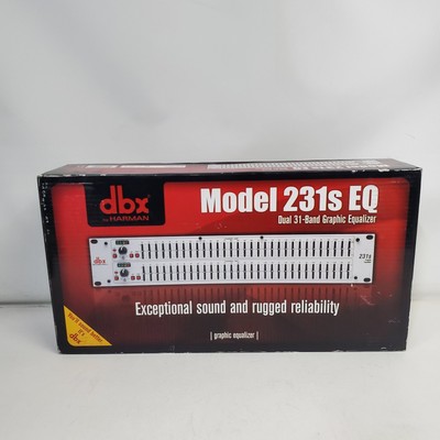 For DBX 231S Dual 31 Band Graphic Equalizer Pro Audio Rack Mount EQ + Low Cut