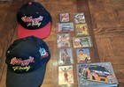 Lot TERRY LABONTE NASCAR Memorabilia Hats, Signed XMAS Card, Cards, Press Passes — photo 1