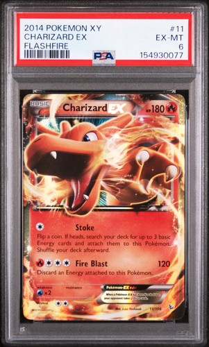 Charizard-EX graded PSA 6 for sale on eBay