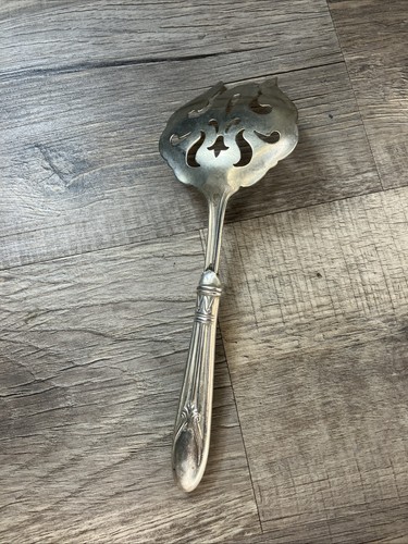 Antique Victorian Sterling Silver Asparagus Fork Hidle Shermer Ca 1850 - Picture 2 of 7