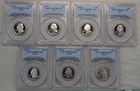 1992-1998 Washington Silver Quarter Set PCGS PR 69 DCAM US Mint 25C 7 Coins