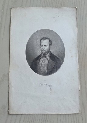Louis-Auguste Blanqui 1900s Vintage French Etching (7'' x 10 3/4'')