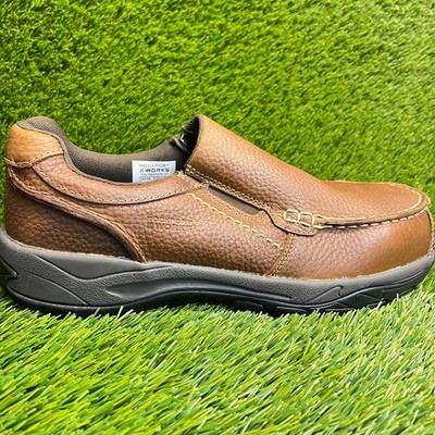 Rockport Extreme Light Mens Size 10 Brown Composite Toe Safety Work Shoes