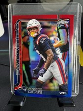 2025 Topps Chrome Football Stefon Diggs #205 Red White & Blue Parallel (CM)
