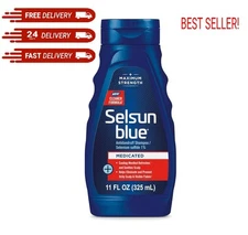 Selsun Blue Maximum Strength Medicated Anti-Dandruff Shampoo with Menthol 11 Oz