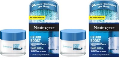 Neutrogena Hydro Boost Nachtcreme, regenerierende 50 ml (2er Pack), Multi 