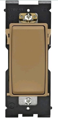 Leviton Renu Switch for Single Pole Applications, 15A-120/277VAC, RE151-WC
