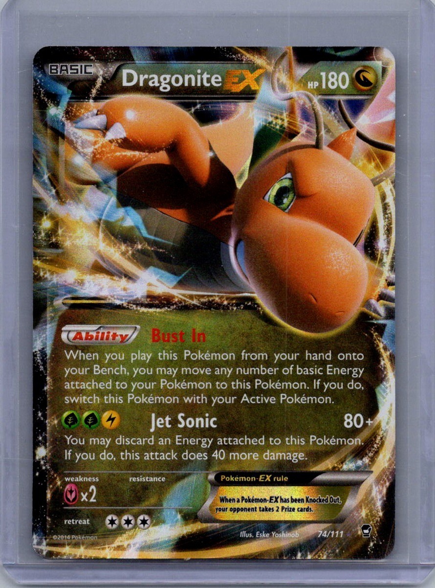 Dragonite EX 74/111 - Pokemon TCG Furious Fists XY Ultra Rare Card NM