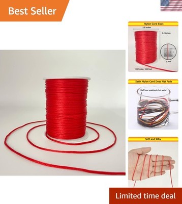 Nylon Cord Satin Jewelry String Beading Thread for Crafts Necklaces Bracelets...