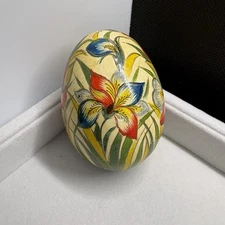 Easter Egg Painted on Real Goose Egg Shell