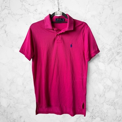 Vintage Polo Ralph Lauren Rosa Pink Shirt Chemise Herren Hemd Baumwolle Gr. M