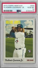Vladimir Guerrero Jr. RC PSA 10 2019 Heritage Rookie Card #504 Blue Jays