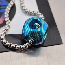 MokuTi  /   Timascus Pendant  Keychain Lanyard Bead Bracelet