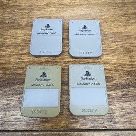 Sony Playstation 1 PS1 Official OEM 15 Block Memory Card SCPH-1020 Gray Tested