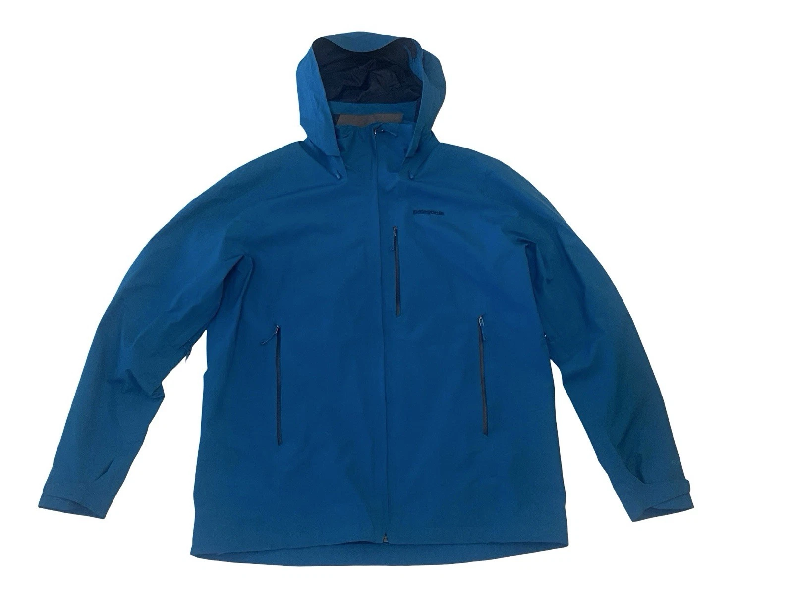 Patagonia Piolet Jacket Mens XL Blue Teal Gore-Tex Waterproof Hooded NEVER WORN!