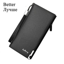 Men's Bifold Leather Zip Long Wallet ID Credit Card Holder Purse Clutch Handbag