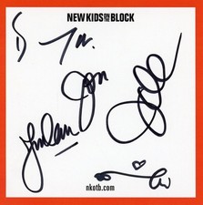 NEW KIDS ON THE BLOCK "The Block Revisited"  NKOTB Autographed CD ACOA Certified