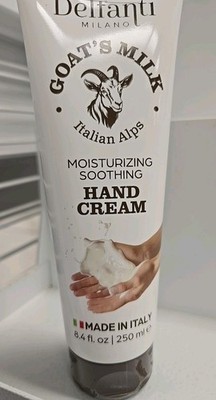 DELFANTI MILANO GOAT'S ITALIAN ALPS MILK MOISTURIZING SOOTHING HAND CREAM 8.4FL