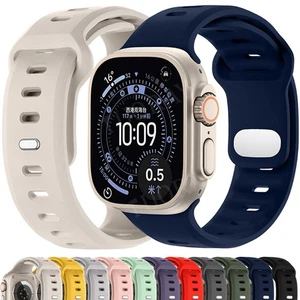 Pour Apple Watch 11 10 9 8 7 5 4 SE3 Ultra 3 2 1 Bracelet de remplacement en silicone