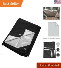 Insulated Waterproof Tarp & Emergency Blanket - 60x82in | Windproof Design
