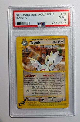PSA 9 - 2003 Aquapolis TOGETIC Rare #39 MINT