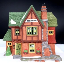 Dept. 56 Heritage Village Dickens' Series "Browning Cottage" #5824-6 Retired 97'
