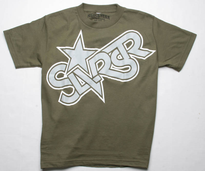 トップス rare LGB NUDE Silver Leaf Star T-Shirt SILVER STAR LOGO TEE (GREEN) S | eBay