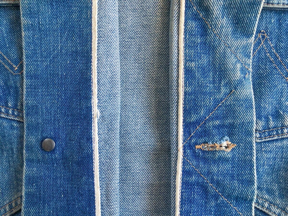 60s Vintage Wrangler 124MJ Selvedge Denim Jacket Size 36 XS 60s Vintage Wrangler 124MJ Selvedge Denim Jacket Size 36 XS