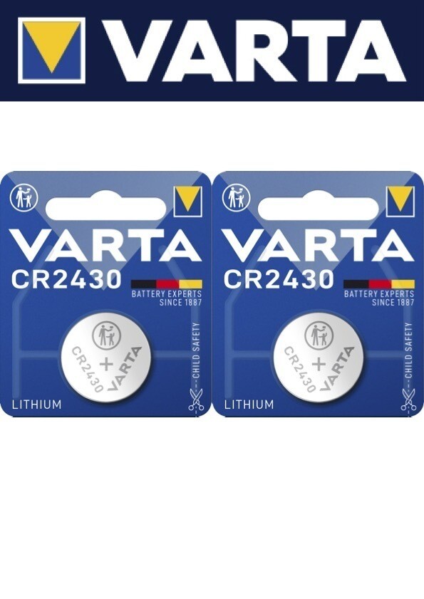 2 X Varta Knopfzelle Cr 2430 Batterien Neue Produktion Aus 2024 2