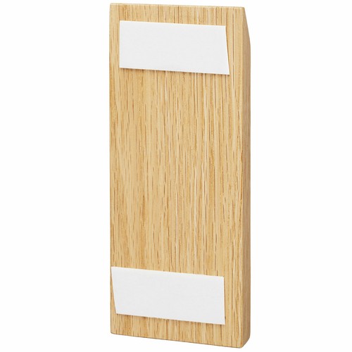 Luxury Oak Wood Edge Grain Wall Mounted Brass Bottle Opener Made in the USA - Picture 3 of 7