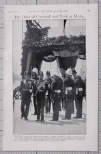 1901 Druck Herzog von Cornwall & York Bei Malta Vizeadmiral Fisher
