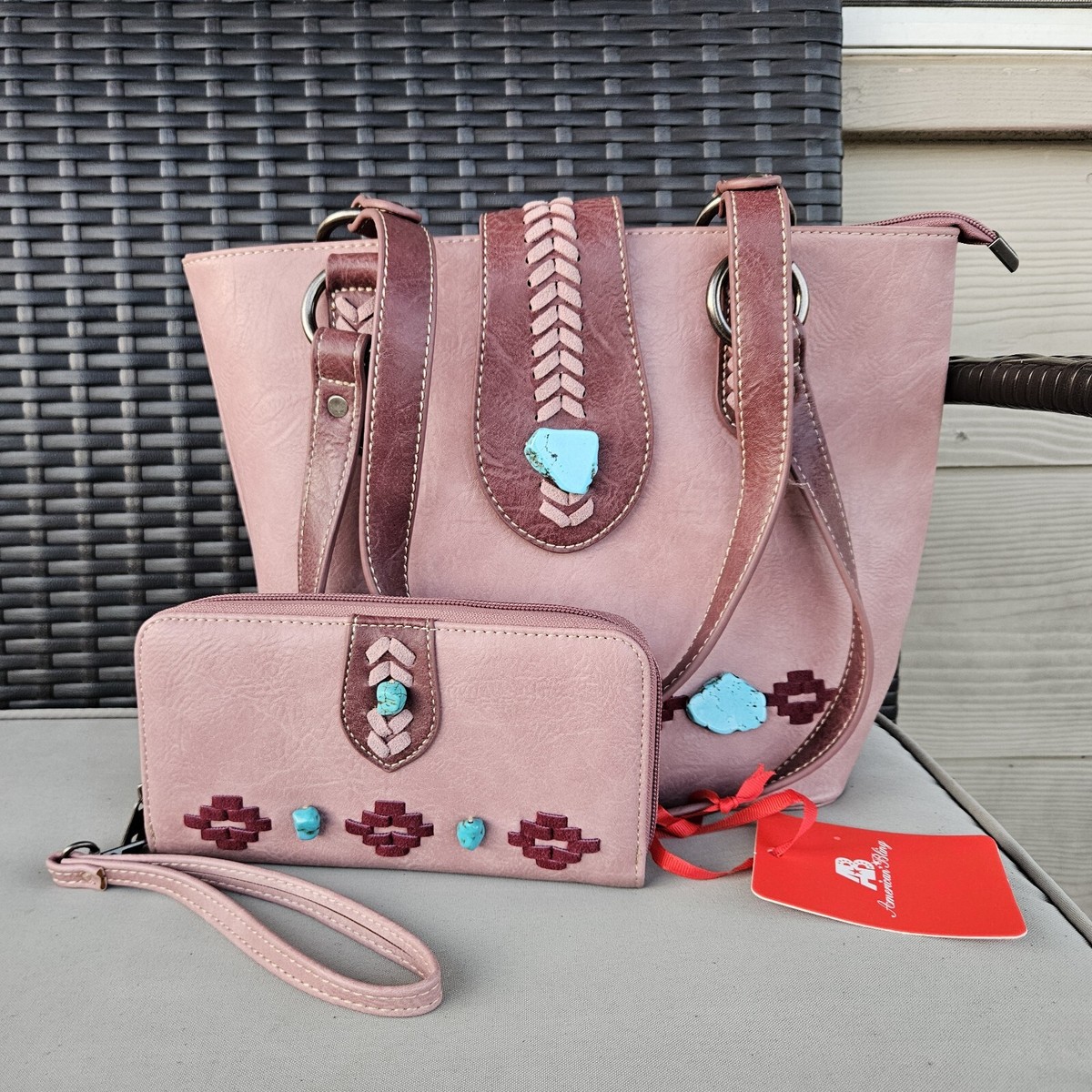 Montana West American Bling Concealed Carry Purse Matching Wallet